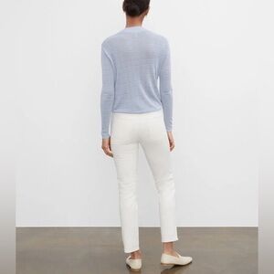 Club Monaco High-Rise White Skinny Jeans